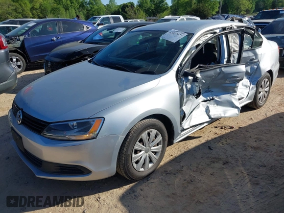 2014 Volkswagen Jetta Sedan S with VIN 3VW2K7AJ4EM208158, listed as a IAAI auction lot 42037477 with 156,483 mi miles. Bid and sale history available at carsss.com. Image 17.