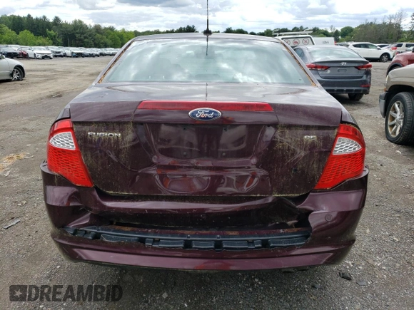 2012 Ford Fusion SE with VIN 3FAHP0HA7CR408341, listed as a Copart auction lot 56694245 with 158,183 mi miles and Salvage title. Bid and sale history available at DreamBid. Image 6.