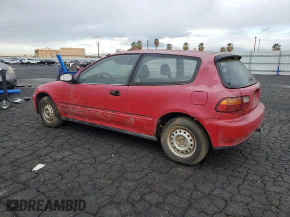 1993 Honda Civic CX with VIN 2HGEH2356PH500947, listed as a Copart auction lot 89210475 with 185,046 mi miles and Clean Title. Bid and sale history available at DreamBid. Image 2.