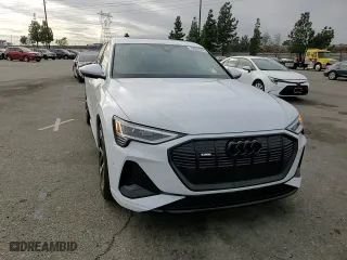 2023 Audi e-tron Sportback S line Premium Plus with VIN WA12AAGE4PB025571, listed as a Copart auction lot 79088584 with 13,227 mi miles and Salvage Title. Bid and sale history available at carsss.com. Image 12.
