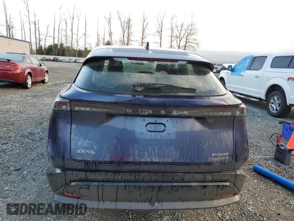 2024 Nissan ARIYA Engage with VIN JN1CF0BB3RM731458, listed as a Copart auction lot 49334115 with 3,795 mi miles and Salvage Title. Bid and sale history available at DreamBid. Image 6.