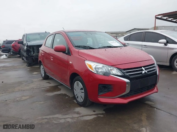 2024 Mitsubishi Mirage ES with VIN ML32AUHJ0RH026870, listed as a IAAI auction lot 41875784 with 2798 miles. Bid and sale history available at carsss.com. Image 1.