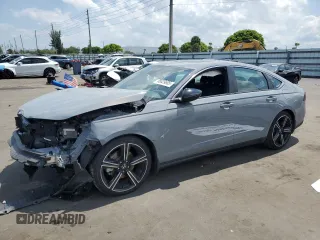 2025 Honda Accord Sport with VIN 1HGCY2F58SA007314, listed as a Copart auction lot 58029605 with 14,096 mi miles and Non repairable. Bid and sale history available at DreamBid. Image 1.