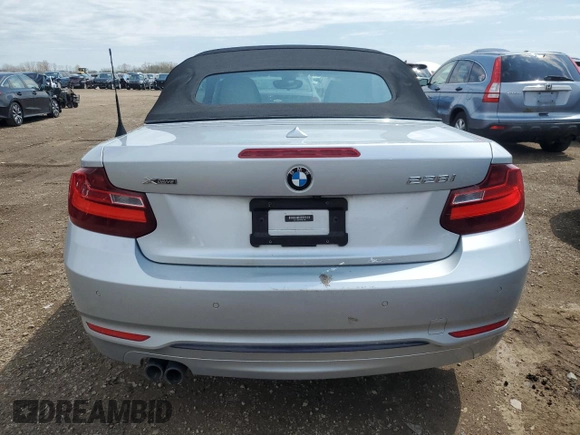 2016 BMW 2 Series 228i xDrive with VIN WBA1L9C54GV324778, listed as a Copart auction lot 53806835 with 51,743 mi miles and Salvage title. Bid and sale history available at DreamBid. Image 6.