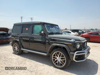 2023 Mercedes-Benz G 63 AMG with VIN W1NYC7HJ9PX481487, listed as a Copart auction lot 55913114 with 5,495 mi miles and Salvage Title. Bid and sale history available at DreamBid. Image 4.