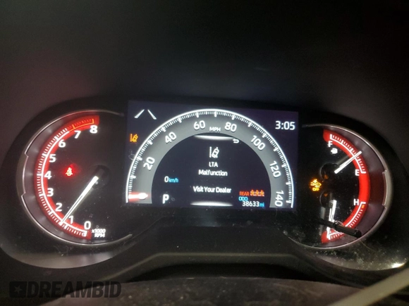 2023 Toyota RAV4 LE with VIN 2T3F1RFV4PW386877, listed as a Copart auction lot 47895215 with 38,633 mi miles and Salvage Title. Bid and sale history available at carsss.com. Image 9.