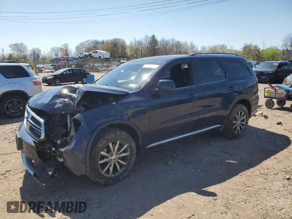 2017 Dodge Durango SXT with VIN 1C4RDJAG6HC937460, listed as a Copart auction lot 53432745 with 135,383 mi miles and Salvage Title. Bid and sale history available at DreamBid. Image 1.