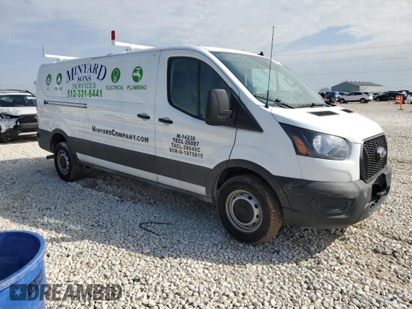 2024 Ford Transit Cargo with VIN 1FTYE1Y85RKA92213, listed as a Copart auction lot 51353935 with 4,645 mi miles and Salvage Title. Bid and sale history available at carsss.com. Image 7.