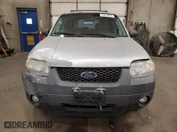 2007 Ford Escape XLT with VIN 1FMYU93177KA14990, listed as a Copart auction lot 77816054 with 202,901 mi miles and Clean Title. Bid and sale history available at carsss.com. Image 5.