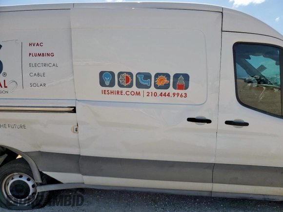 2023 Ford Transit Cargo с VIN 1FTYE1C80PKA80765, выставлен на аукционе Copart как лот 60567345 с пробегом 24 043 миль миль и Чистый • Clean title. История ставок и продаж доступна на DreamBid. Изображение 11.