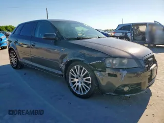 2007 Audi A3 with VIN WAUHF78P07A224785, listed as a Copart auction lot 56322665 with 125,043 mi miles and Salvage title. Bid and sale history available at DreamBid. Image 4.