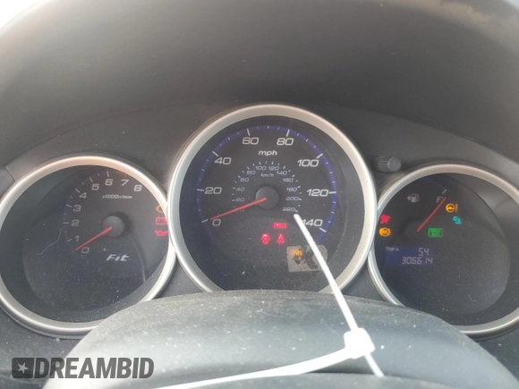 2008 Honda Fit Sport with VIN JHMGD37668S008214, listed as a Copart auction lot 70788574 with 306,614 mi miles and Salvage Title. Bid and sale history available at carsss.com. Image 9.