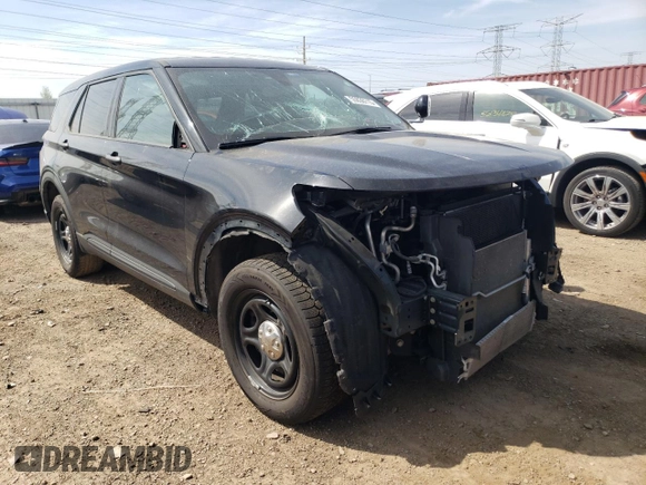 2021 Ford Police Interceptor Utility z VIN 1FM5K8AB6MGC00422, wystawiony jako Copart lot #55836715 z przebiegiem 75 002 mil mil oraz Szkoda całkowita • Salvage title. Historia ofert i sprzedaży dostępna na DreamBid. Obrazek 4.