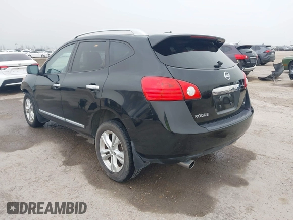 2013 Nissan Rogue S with VIN JN8AS5MT6DW009969, listed as a IAAI auction lot 41747420 with 157,864 mi miles. Bid and sale history available at carsss.com. Image 3.