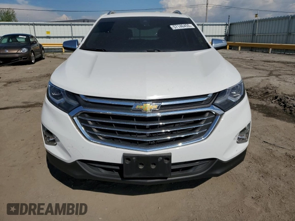 2020 Chevrolet Equinox Premier with VIN 3GNAXNEV8LS685127, listed as a Copart auction lot 57146455 with 48,879 mi miles and Salvage title. Bid and sale history available at DreamBid. Image 5.