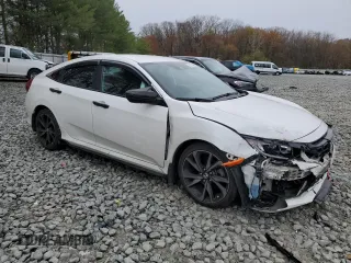 2019 Honda Civic Sport with VIN 2HGFC2F87KH513286, listed as a Copart auction lot 52753625 with 52,896 mi miles and Salvage Title. Bid and sale history available at DreamBid. Image 4.