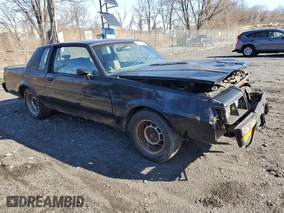1987 Buick Regal with VIN 1G4GJ1171HP440059, listed as a Copart auction lot 51641495 with 21,443 mi miles and Salvage Title. Bid and sale history available at DreamBid. Image 4.