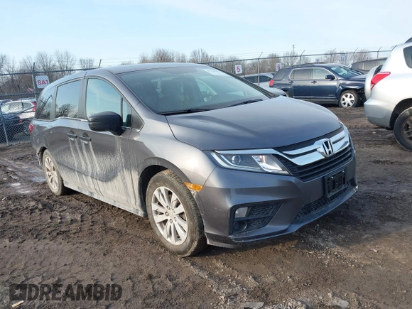 2018 Honda Odyssey LX with VIN 5FNRL6H27JB095795, listed as a IAAI auction lot 41780386 with 99,318 mi miles. Bid and sale history available at carsss.com. Image 1.