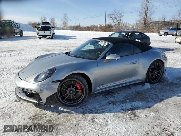 2023 Porsche 911 Carrera S with VIN WP0CB2A95PS248159, listed as a Copart auction lot 45009365 with 6,976 mi miles and Salvage Title. Bid and sale history available at carsss.com. Image 1.