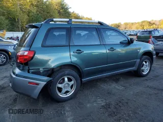2006 Mitsubishi Outlander LS with VIN JA4LX31F66U014185, listed as a Copart auction lot 76593874 with 197,182 mi miles and Salvage Title. Bid and sale history available at carsss.com. Image 3.