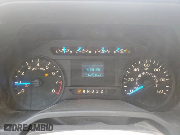 2015 Ford F-150 XL with VIN 1FTMF1C85FFA42421, listed as a Copart auction lot 54684565 with 11,429 mi miles and Clean title. Bid and sale history available at DreamBid. Image 9.