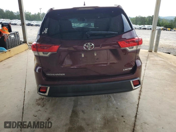 2018 Toyota Highlander Limited with VIN 5TDYZRFH6JS287062, listed as a Copart auction lot 56739745 with 92,382 mi miles and Salvage title. Bid and sale history available at DreamBid. Image 6.