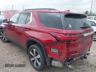 2022 Chevrolet Traverse LT with VIN 1GNERHKWXNJ131456, listed as a IAAI auction lot 41700633 with 48,952 mi miles and . Bid and sale history available at DreamBid. Image 3.