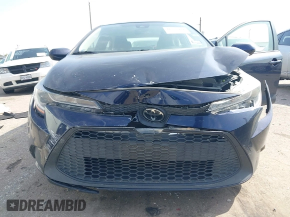 2020 Toyota Corolla LE with VIN JTDEPRAE7LJ000141, listed as a IAAI auction lot 41555971 with 19,386 mi miles. Bid and sale history available at carsss.com. Image 6.