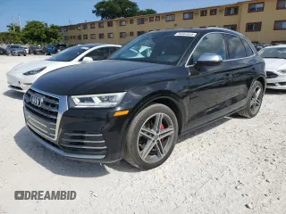 2019 Audi SQ5 Premium Plus with VIN WA1B4AFY2K2001281, listed as a Copart auction lot 56483835 with 24,524 mi miles and Clean Title. Bid and sale history available at DreamBid. Image 1.