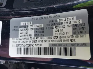 2019 Mazda CX-9 Grand Touring with VIN JM3TCADY4K0326730, listed as a IAAI auction lot 41745638 with 107,137 mi miles. Bid and sale history available at carsss.com. Image 9.