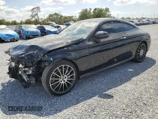 2018 Mercedes-Benz C C 300 with VIN WDDWJ4JB0JF721390, listed as a Copart auction lot 50148695 with 72,436 mi miles and Salvage Title. Bid and sale history available at carsss.com. Image 1.