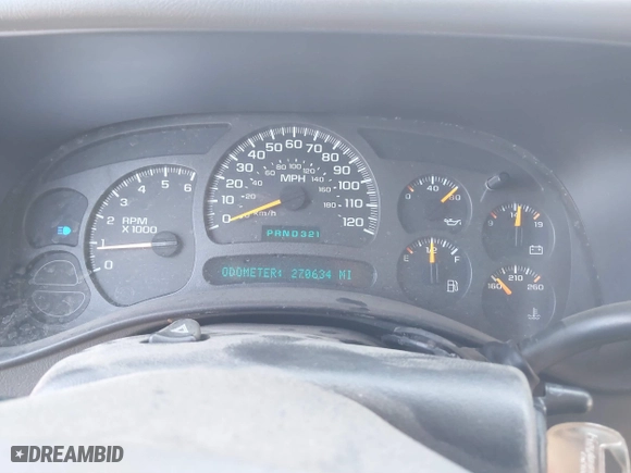 2003 Chevrolet Tahoe LS with VIN 1GNEC13V03R302664, listed as a IAAI auction lot 41772648 with 270,634 mi miles. Bid and sale history available at carsss.com. Image 7.
