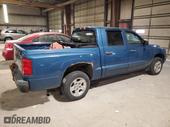 2005 Dodge Dakota SLT with VIN 1D7HE48N25S326038, listed as a Copart auction lot 83908454 with 155,447 mi miles and Salvage Title. Bid and sale history available at DreamBid. Image 3.