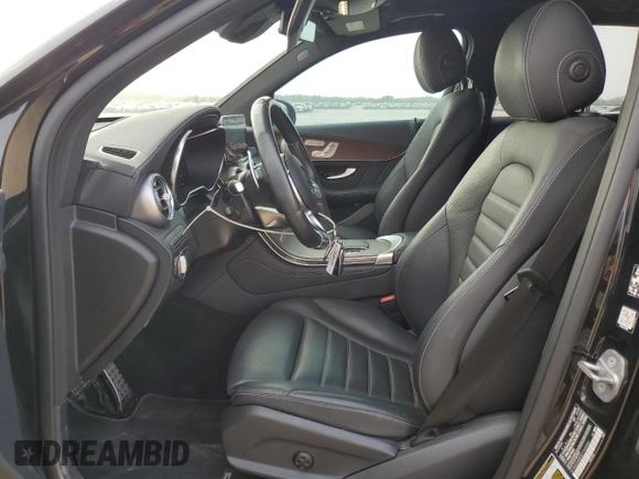 2020 Mercedes-Benz GLC with VIN W1N0G6EB3LF769353, listed as a Copart auction lot 49112485 with 26,326 mi miles and Salvage Title. Bid and sale history available at carsss.com. Image 7.
