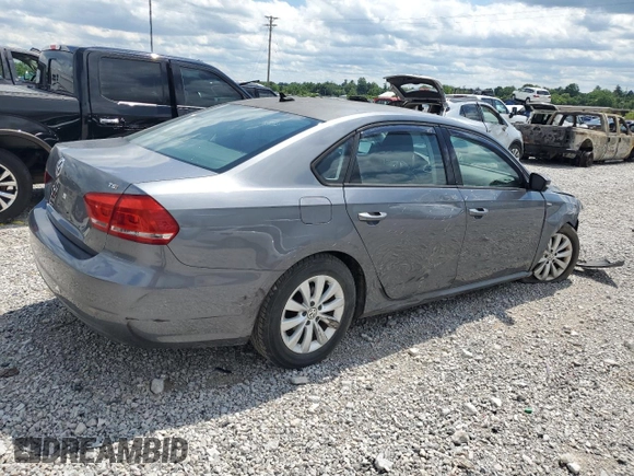 2014 Volkswagen Passat Wolfsburg Edition with VIN 1VWAS7A36EC116192, listed as a Copart auction lot 57643045 with 89,026 mi miles and Salvage title. Bid and sale history available at DreamBid. Image 3.