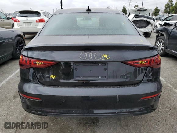 2022 Audi A3 Premium with VIN WAUAUDGY0NA094309, listed as a Copart auction lot 55580283 with 5,664 mi miles. Bid and sale history available at carsss.com. Image 6.