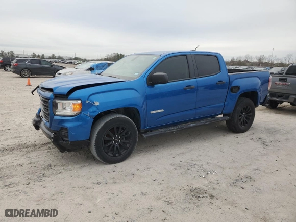 2021 GMC Canyon 2WD Elevation Standard with VIN 1GTG5BEN7M1282301, listed as a Copart auction lot 46655345 with NaN miles and Salvage Title. Bid and sale history available at carsss.com. Image 1.