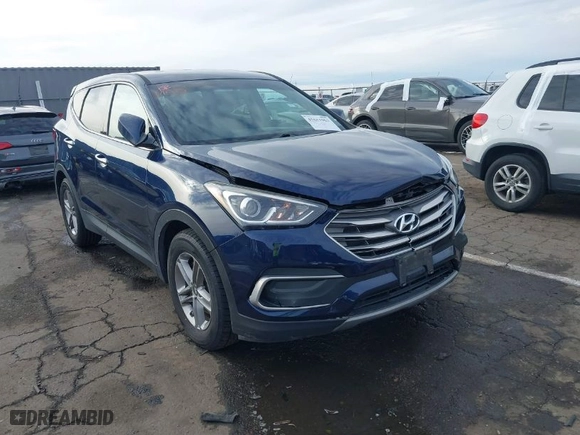 2018 Hyundai Santa Fe Sport 2.4L with VIN 5XYZTDLB6JG527779, listed as a IAAI auction lot 41611963 with 136,722 mi miles. Bid and sale history available at carsss.com. Image 1.