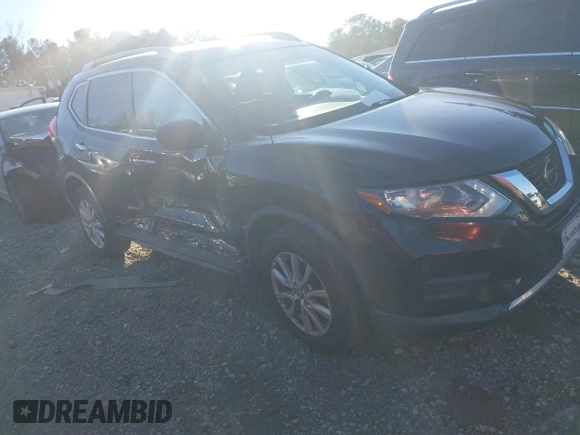 2019 Nissan Rogue SV with VIN KNMAT2MV2KP505805, listed as a IAAI auction lot 41192230 with 92,155 mi miles. Bid and sale history available at carsss.com. Image 1.