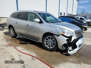 2015 Buick Enclave Leather with VIN 5GAKVBKD0FJ158638, listed as a Copart auction lot 46657995 with 76,015 mi miles and Salvage Title. Bid and sale history available at carsss.com. Image 4.