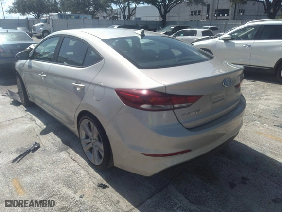 2017 Hyundai Elantra SE with VIN KMHD84LF0HU191162, listed as a IAAI auction lot 41453207 with 1 mi miles. Bid and sale history available at carsss.com. Image 3.