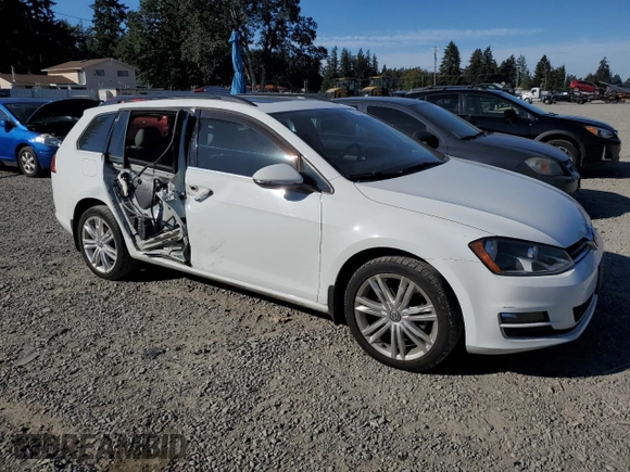 2015 Volkswagen Golf SportWagen TDI SE with VIN 3VWCA7AU9FM513206, listed as a Copart auction lot 72414564 with 110,840 mi miles and Salvage Title. Bid and sale history available at carsss.com. Image 4.