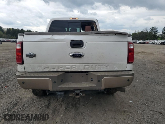 2013 Ford F-250 XL with VIN 1FT7W2BT0DEA61387, listed as a Copart auction lot 53798935 with 156,392 mi miles and Salvage title. Bid and sale history available at DreamBid. Image 6.