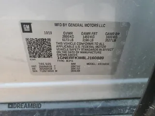 2020 Chevrolet Traverse LS z VIN 1GNERFKW8LJ160889, wystawiony jako Copart lot #59148015 z przebiegiem 107 696 mil mil oraz Szkoda całkowita • Salvage title. Historia ofert i sprzedaży dostępna na DreamBid. Obrazek 14.