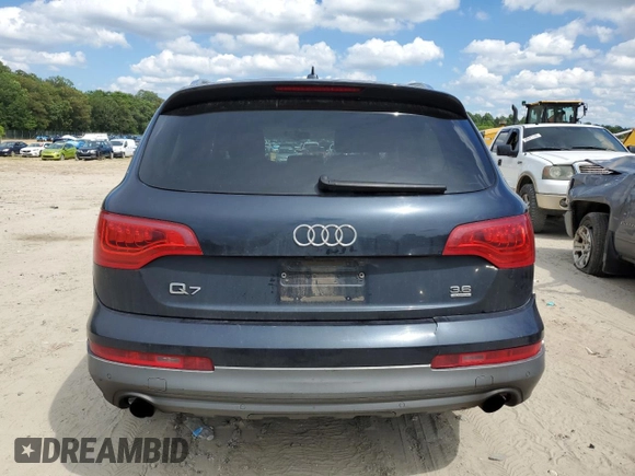 2010 Audi Q7 Premium Plus with VIN WA1LYAFE1AD001709, listed as a Copart auction lot 60903275 with 231,322 mi miles and Salvage title. Bid and sale history available at DreamBid. Image 6.