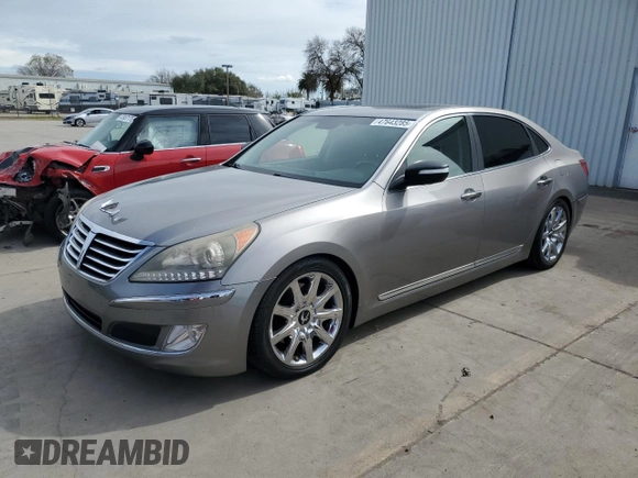 2011 Hyundai Equus Ultimate z VIN KMHGH4JF6BU030211, wystawiony jako Copart lot #47643285 z przebiegiem 95 045 mil mil oraz Szkoda całkowita • Salvage title. Historia ofert i sprzedaży dostępna na DreamBid. Obrazek 1.