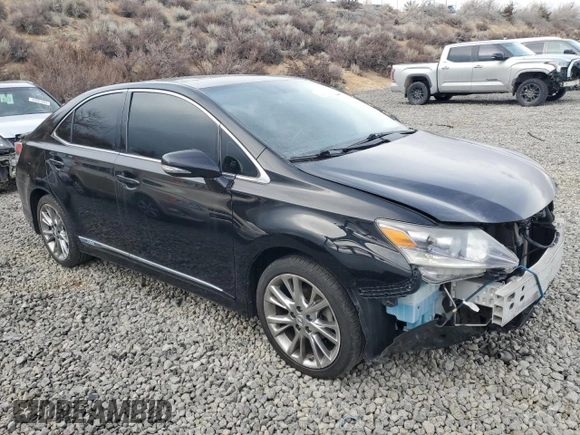 2010 Lexus HS 250h with VIN JTHBB1BA9A2015793, listed as a Copart auction lot 43450665 with 136,552 mi miles and Salvage Title. Bid and sale history available at DreamBid. Image 4.