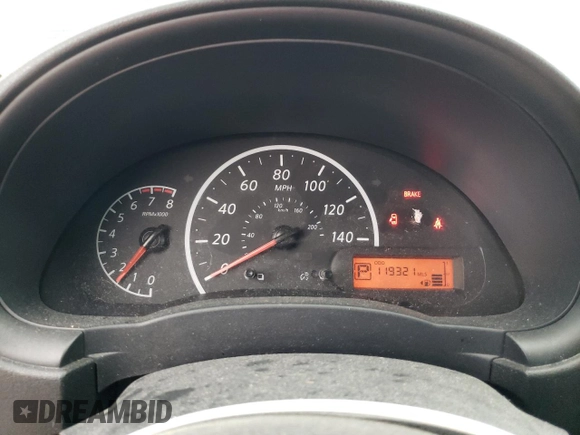 2015 Nissan Versa SV with VIN 3N1CN7AP0FL879386, listed as a Copart auction lot 57964685 with 119,321 mi miles and Salvage title. Bid and sale history available at DreamBid. Image 9.