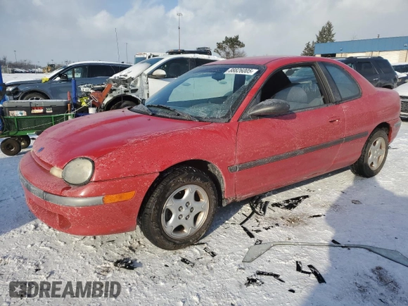 1996 Plymouth Neon z VIN 1P3ES62C4TD541124, wystawiony jako Copart lot #88826005 z przebiegiem 76 499 mil mil oraz Czysty tytuł • Clean title. Historia ofert i sprzedaży dostępna na DreamBid. Obrazek 1.