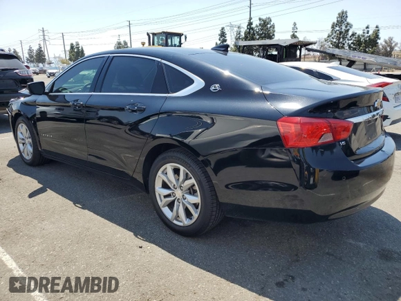 2018 Chevrolet Impala LT with VIN 2G1105S38J9103918, listed as a Copart auction lot 54575825 with 46,989 mi miles and Salvage Title. Bid and sale history available at DreamBid. Image 2.
